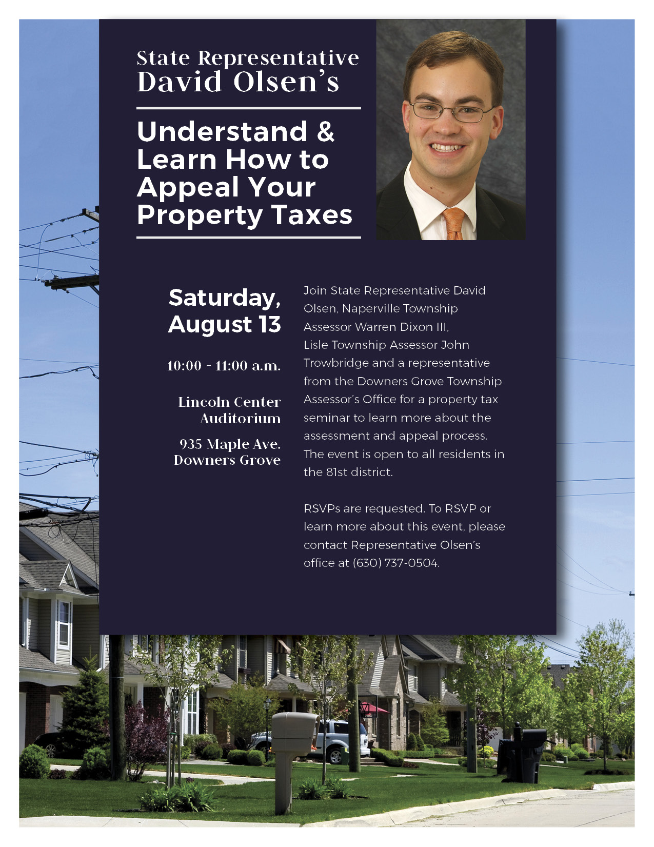 olsen property tax bill flyer 0813
